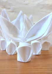 Easter Table Decoration - Folded Easter Bunny Napkin