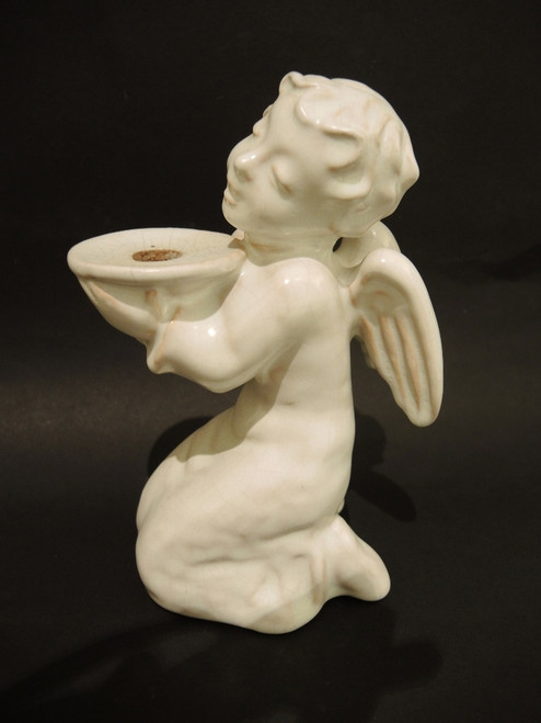  Vintage Danish Art Pottery Michael Andersen & Sons Angel Candleholder