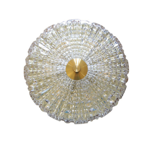 Vintage Swedish Orrefors Cirrus Crystal Wall or Ceiling Light Fagerlund