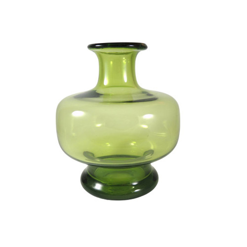 Vintage Holmegaard May Green Art Glass Vase Per Lutken 