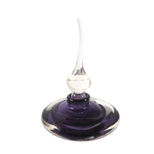 Australian Rob Gatt Art Glass Purple Perfume bottle 