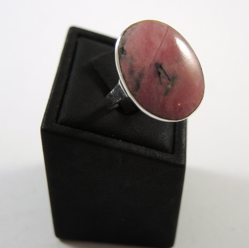  Vintage Danish A Enevoldsen Sterling Silver & Pink Stone Ring ALE Pandora