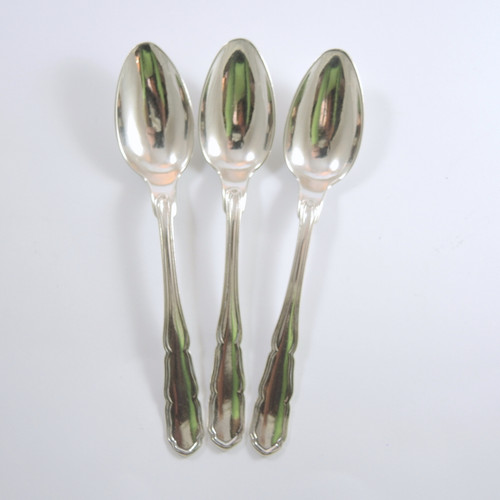 3 Antique Austro Hungarian Solid Silver 800 Teaspoons