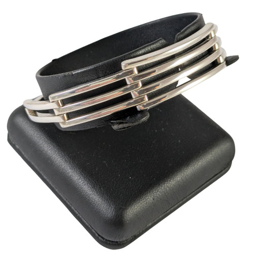 Danish Sterling Silver Troels Tvenstrup for Randers Hand Made Bar Bracelet