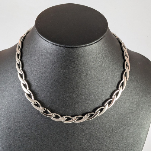 Danish Sterling Silver Troels Tvenstrup for Randers Hand Made Choker Necklace