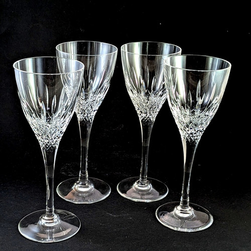 4 Vintage Stuart Crystal Madison White Wine Glasses 4 Vintage Stuart Crystal Madison White Wine Glasses