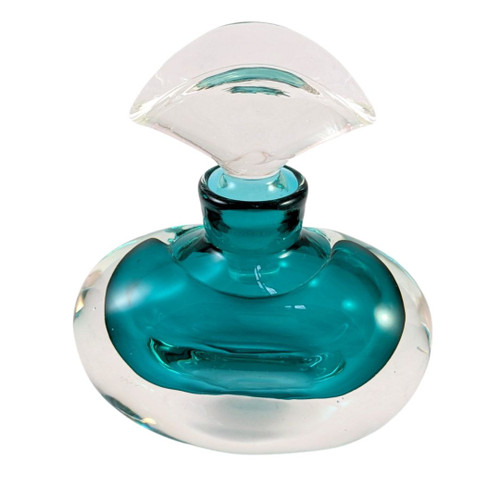  Australian Teal Art Glass Perfume Bottle Maureen Williams 