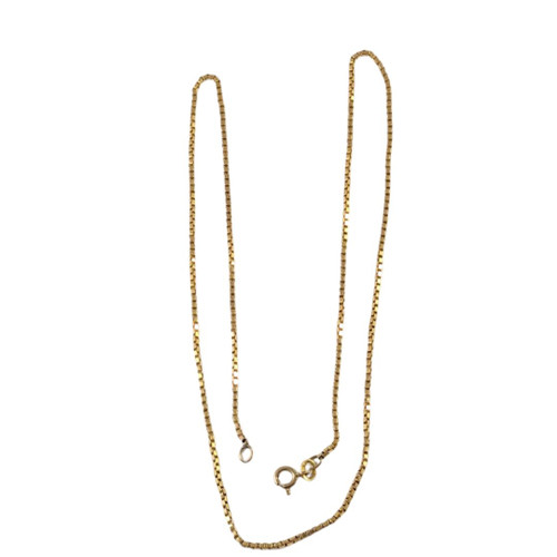 Vintage 9ct Gold Box chain necklace