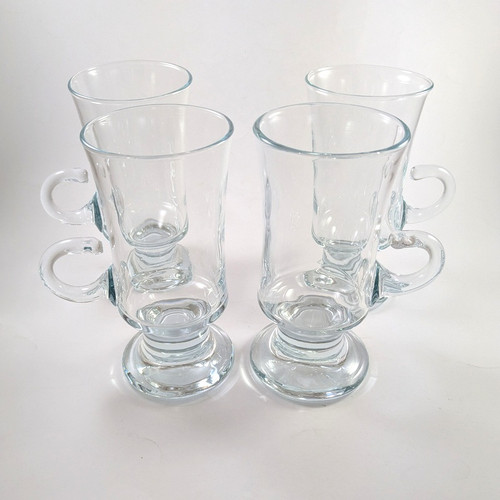4 Vintage Holmegaard Ships Irish Coffee Glasses Per Lutken c1970
