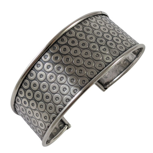 Vintage Sterling Silver wide cuff Bangle