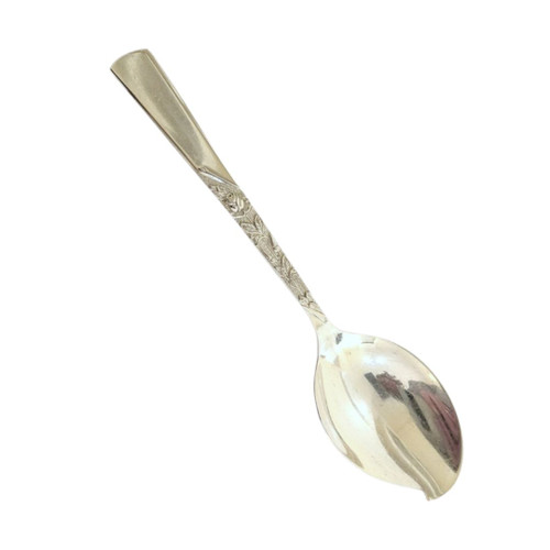  Vintage Stieff Sterling Silver Rose Motif Jam Spoon 35.9gms