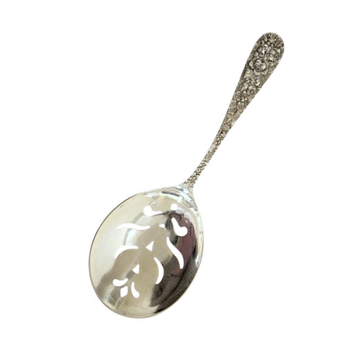 Vintage Stieff Sterling Silver Rose (1892) Serving Berry or Pea Spoon 96.7gms