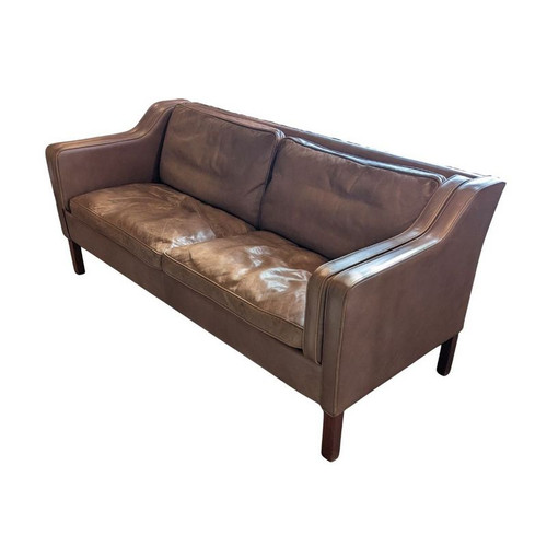 Vintage Mogens Hansen MH195 2 Leather 2 seater Sofa