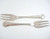  6 Vintage Danish Silver Plate Marie Anne Cake Forks Frigast Gense