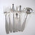 Individual pieces, entree & dinner fork, dinner, dessert & teaspoons Danish Silver Plate A Prip Lilymore Cutlery Set