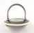Silver and Ceramic Modernist Ring by Anton Michelsen for Royal Copenhagen