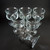 6 Vintage Holmegaard Ships Cocktail Wine Glasses Per Lutken c1970