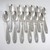 12 Continental  or Table spoons from the Art Nouveau Danish Silver Plate Cutlery Set Rio ABSA c1930