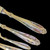 6 Person Art Nouveau Danish Silver Plate Cutlery Set Rio ABSA c1930
