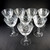 8 Danish Lyngby Wien Antik Cut Crystal Red Wine Glasses 