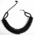  Vintage Art Deco French Jet Black Choker Necklace