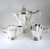 Art Deco Danish P. N. Petersen Silver Plate Coffee Pot Sugar Bowl & Jug c1920