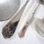 4 pieces Vintage Antique Danish Silver Plate Serving Cutlery Tea caddy spoon 