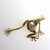  Australian Designer Gilded Sterling Silver Jumping Frog Brooch 