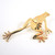  Australian Designer Gilded Sterling Silver Jumping Frog Brooch 