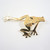  Australian Designer Gilded Sterling Silver Jumping Frog Brooch 