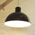 Vintage Danish Fog & Morup Large Black Bunker Pendant Light Jo Hammerborg