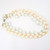 Vintage 1950's 3 Strand Ribbed Pastel & White Fancy Glass Bead Necklace