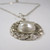 Vintage Australian Sterling Silver Large Blister Pearl Pendant on Chain