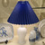 Vintage Danish Royal Copenhagen Holmegaard Art Glass Torino Lamp with Pleated Shade 