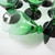 8 Vintage Art Deco Holmegaard Black Foot Green Ranke White Wine Glasses