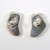 Vintage New Zealand Ataahua Sterling Silver Paua Shell Earrings Pierced Ears