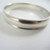 Vintage Sterling Silver Solid Heavy Convex Bangle Signed HCS
