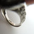  Vintage Adjustable Solid Silver Turquoise Ring with Filigree Detail 