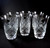 6 Danish Lyngby Vienna Antique Wien Antik Cut Crystal Tumblers Beer Glasses 