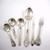 6 Vintage Danish Sterling Silver Ornate Spoons and Forks