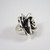 Vintage Large Sterling Silver Rose Ring Poland.