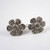 Vintage Art Deco Sterling Silver Marcasite Flower Earrings