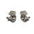 Art Deco Sterling Silver Marcasite Clip on Earrings 