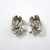 Art Deco Sterling Silver Marcasite Clip on Earrings 
