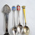 10 Vintage Sterling & Solid Silver Danish & Swedish Enamel Spoons 115.8gms