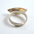 Vintage Gilded Sterling Silver Textured Designer Ring