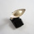 Vintage Gilded Sterling Silver Textured Designer Ring