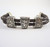 Vintage Navjo South Western Carolyn Pollack Sterling Silver & Woven Leather Bracelet