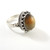 Vintage Beaded Sterling Silver Tigers Eye Ring