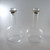Pair Georg Jensen Ole Palsby Sterling Silver Rimmed Wine Decanters